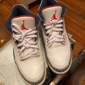 Jordan True Blue 3s 2016 , Size 10.5 , Restored